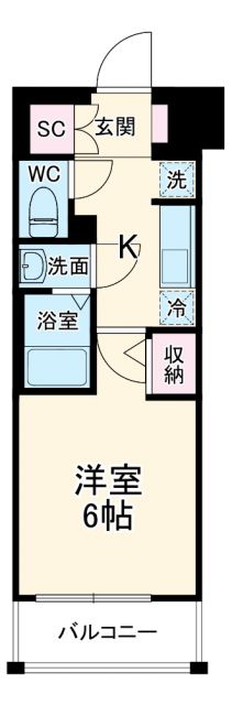 エステムプラザ横濱関内の間取り