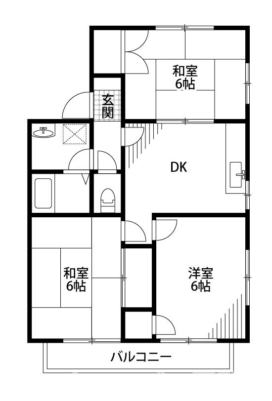 メゾニティ津島　C棟の間取り