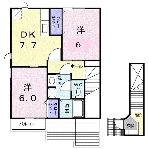 サンセールの間取り