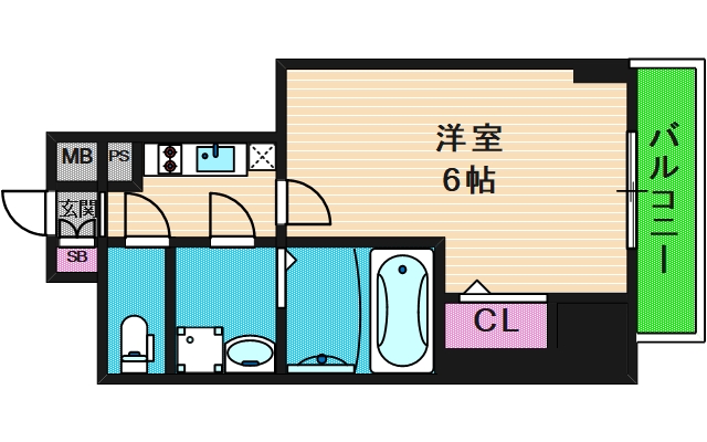 【エスリード大阪城テラスの間取り】