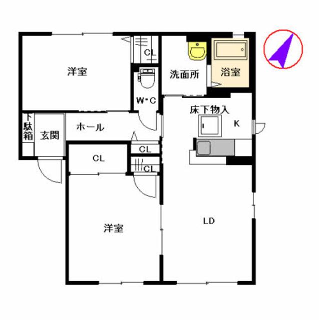 ファンテージ２１　Ｆ棟の間取り