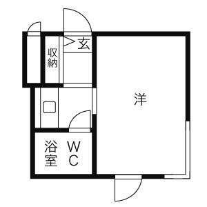 札幌市中央区南四条西のマンションの間取り