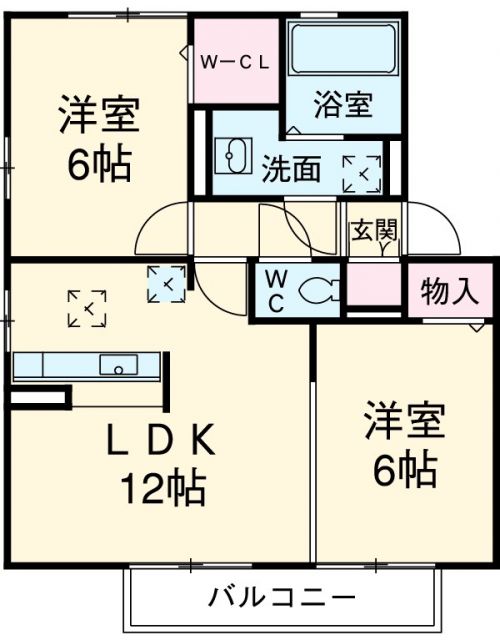 サンハイツ葵の間取り