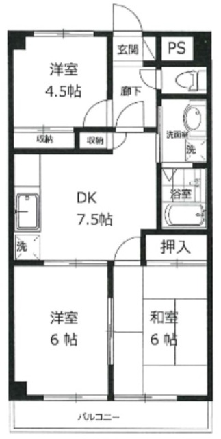 パークヒルズ東所沢の間取り