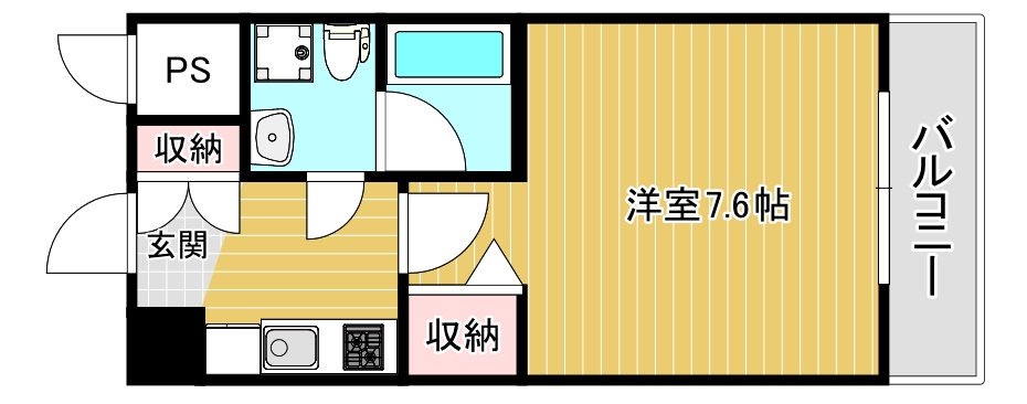 【メゾンキコー難波南の間取り】