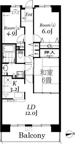 白井ロジュマンの間取り