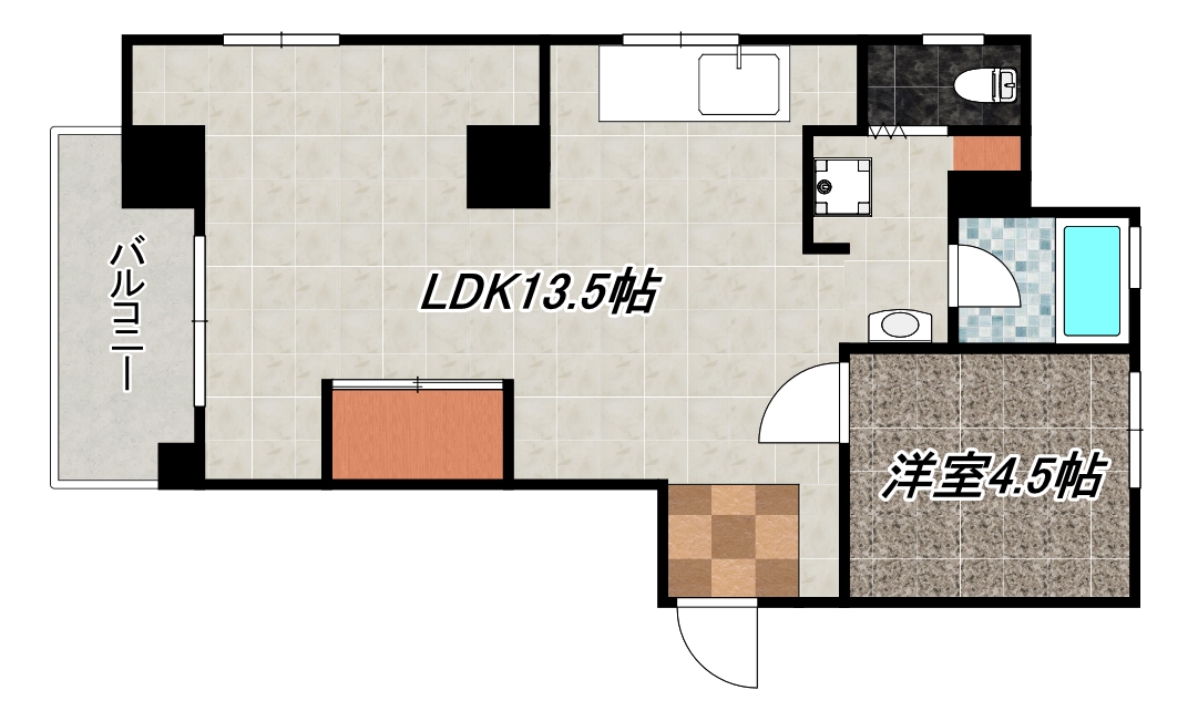 鹿児島市樋之口町のマンションの間取り