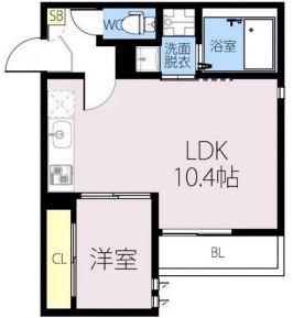 蓮田市上のアパートの間取り