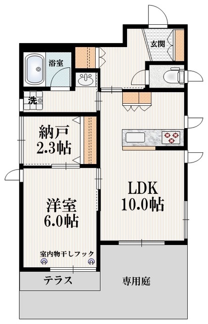 フローレスの間取り