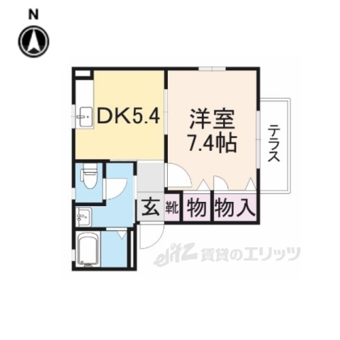 彦根市栄町のアパートの間取り