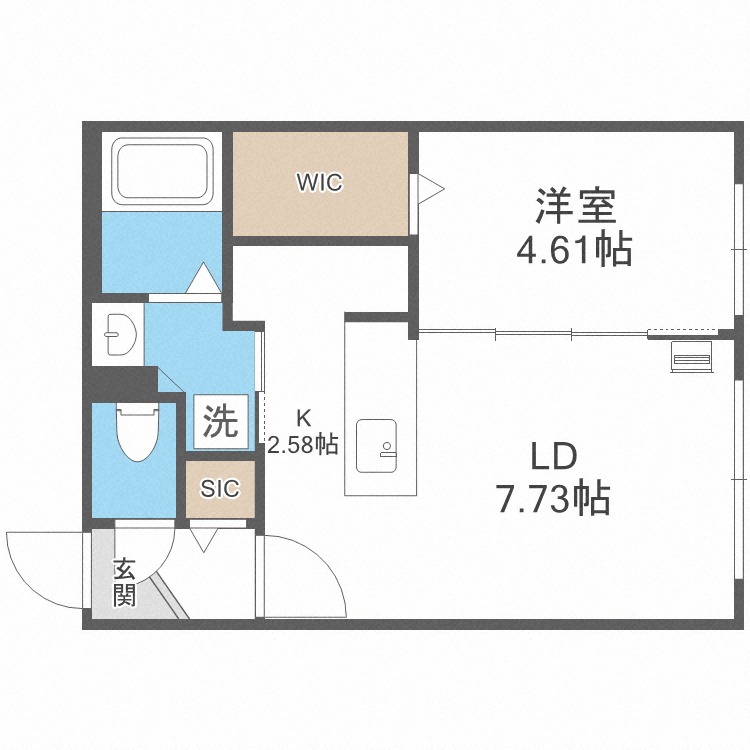 レスツオン北１３の間取り