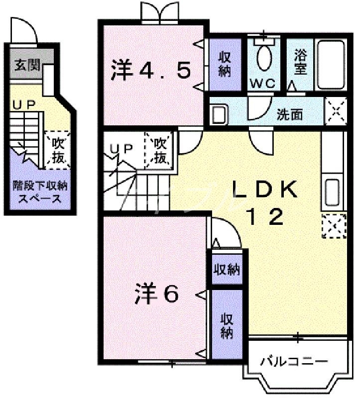 サンパティ－ク横田口の間取り