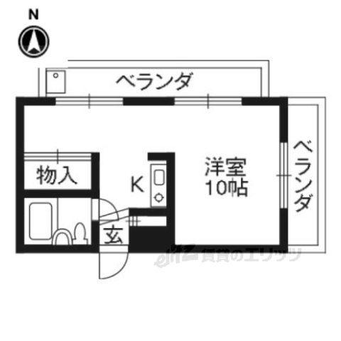 ヒルズ長岡天神の間取り