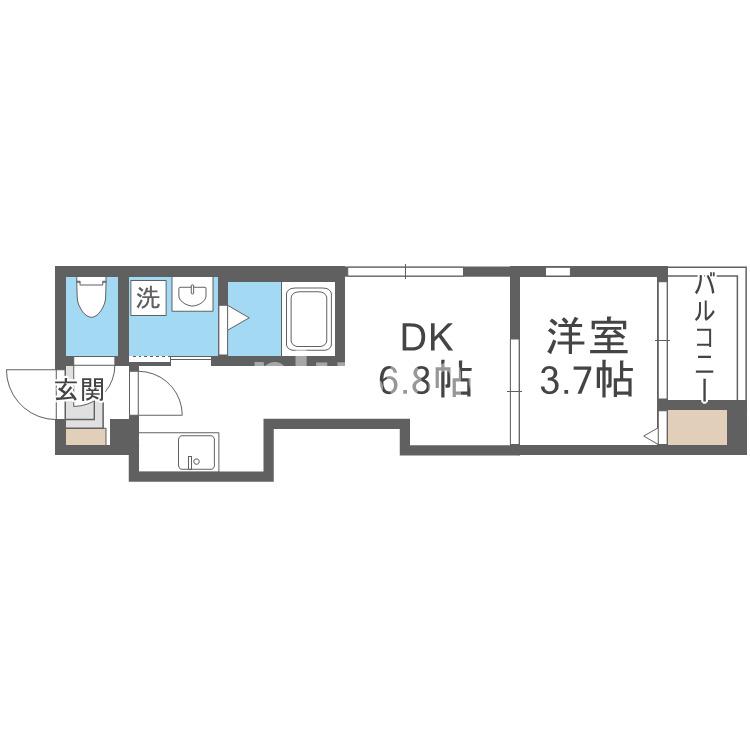 そよ風とラテとの間取り