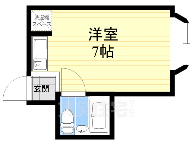 ノアーズアーク北堀江の間取り