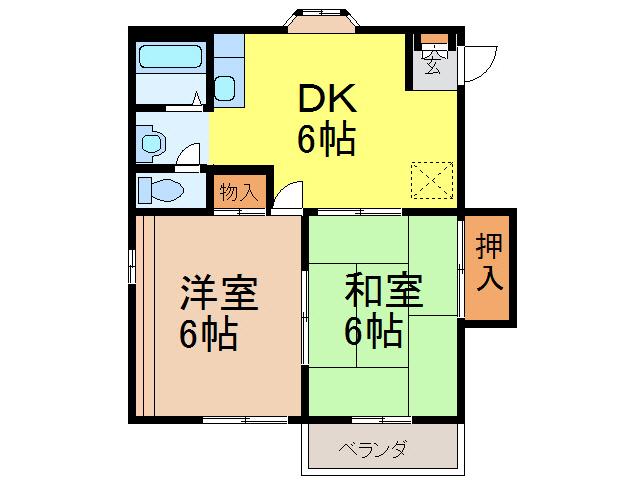 ローズハイム富士見（ＤＥ棟）の間取り