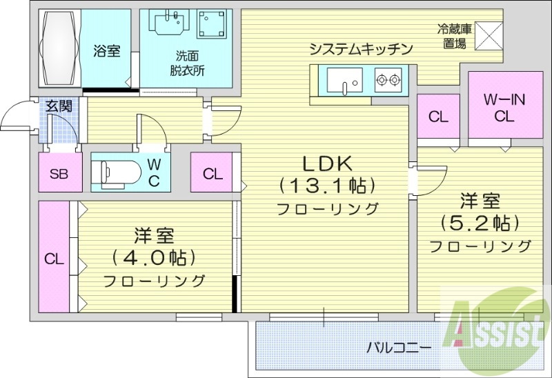 仮）本通20丁目南MSの間取り