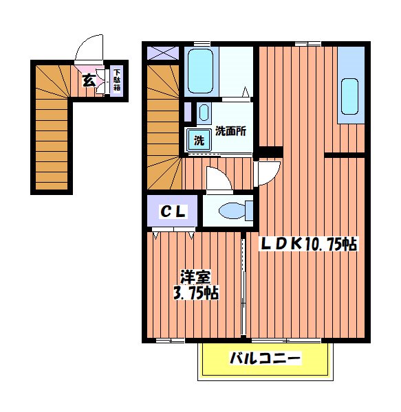 リヴェールαの間取り