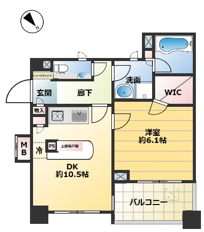 ライオンズ横浜ポートサイドの間取り