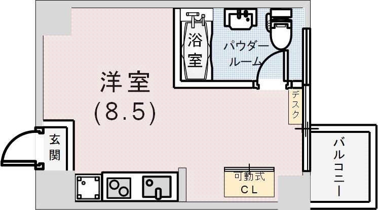 イーストヴィレッジ三宮の間取り