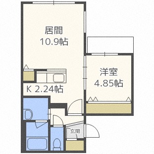 Ｅｓｔａｖｉｅ円山の間取り