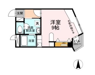 松本市高宮北のアパートの間取り