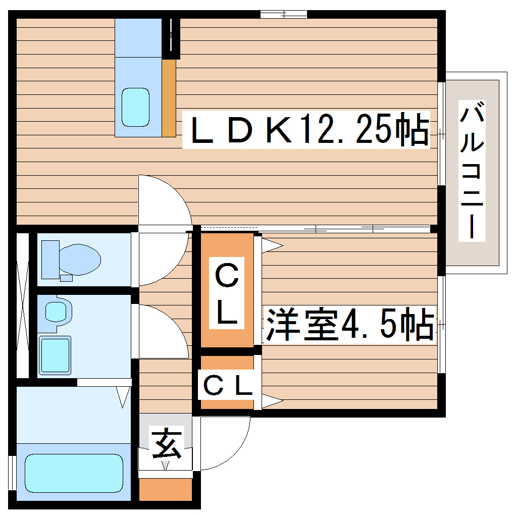 グランブルーかすみ町の間取り