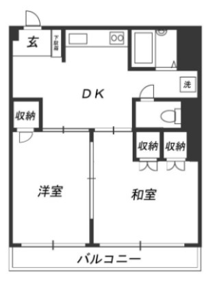 文京区白山のマンションの間取り