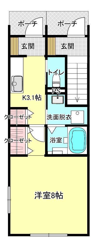 Ｎｏｒｔｈ　Ｕｐ　IIの間取り