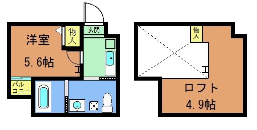 ロフティ四条大宮の間取り