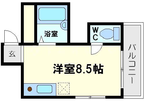 新大阪ハイツの間取り写真