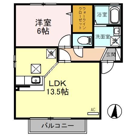 アンバサダーヒルズ Cの間取り写真