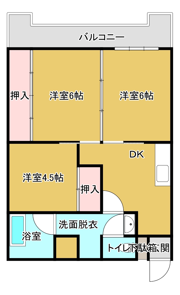 佐久間マンションの間取り写真