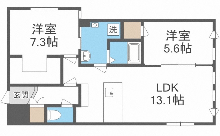 レジデンスサッポロＫＯＵＬＵの間取り