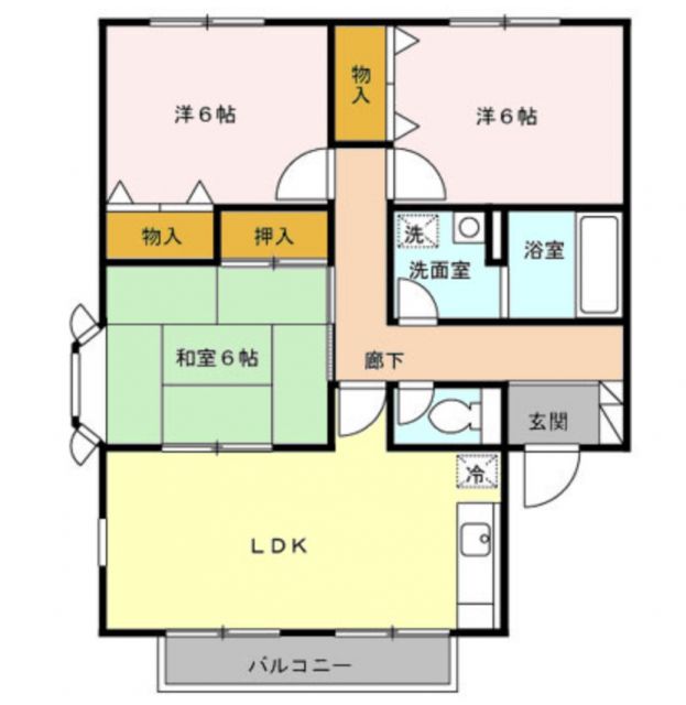 ドミールときわ　ＡＢの間取り