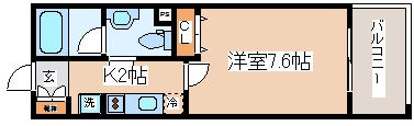神戸市中央区北本町通のマンションの間取り