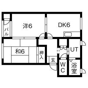 フラワーパーク I棟の間取り