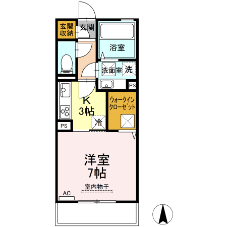 マーレ（嘉島）の間取り