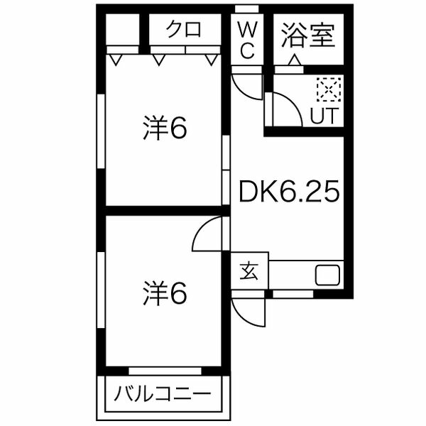 柳コーポの間取り