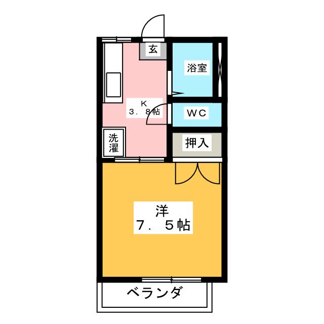 マンハイム嘉　Ｄの間取り