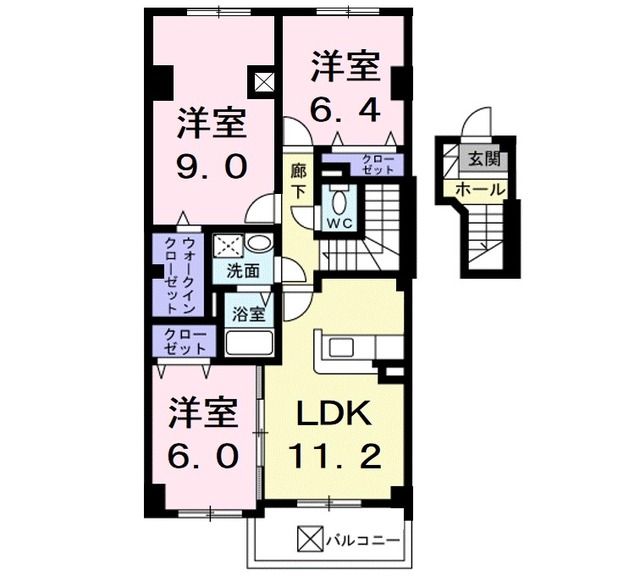 アルパ千刈の間取り