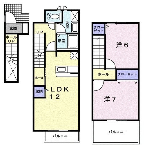 アーバンコートII・Ａの間取り