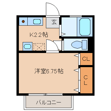 コーポサニーハイムの間取り