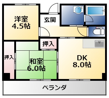 ソレイユ長堂の間取り