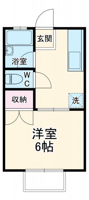 掛川市中方のアパートの間取り