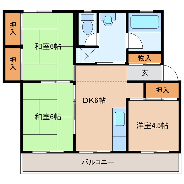 ひなたハイツの間取り