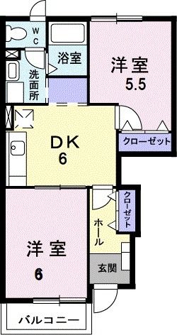 キャメルコート小倉寺Ａの間取り