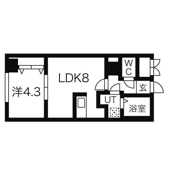 Ｅ－ｈｏｒｉｚｏｎ山鼻の間取り