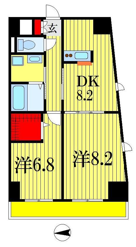 WHITE　RESIDENCEの間取り