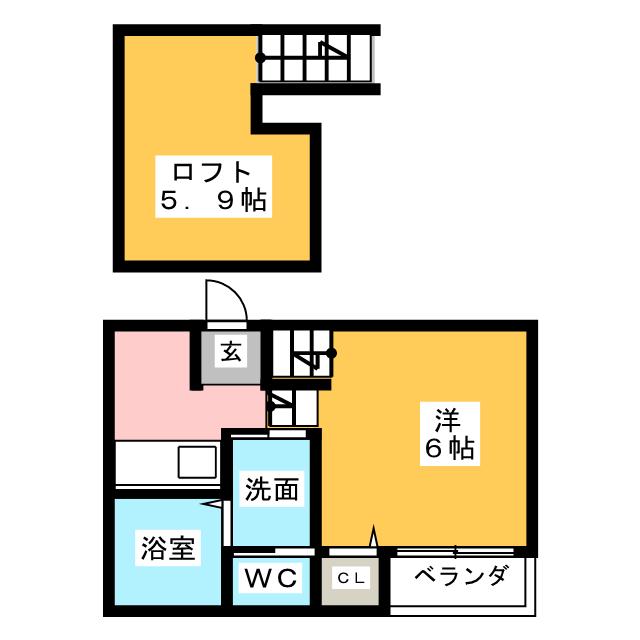 ハーモニーテラス松園の間取り